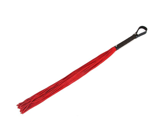 Мягкая плеть c красными шнурами SOFT RED LASH - 58 см., фото 