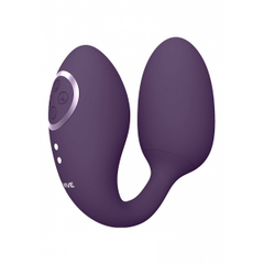 Виброяйцо с дополнительной клиторальной стимуляцией Aika, Цвет: фиолетовый, фото 
