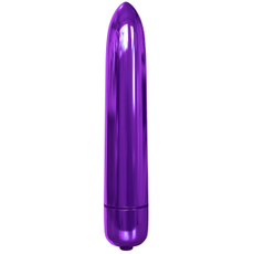 Фиолетовая гладкая вибропуля Rocket Bullet - 8,9 см., фото 