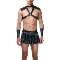 Эротический костюм гладиатора, Цвет: черный, Размер: L-XL, фото 