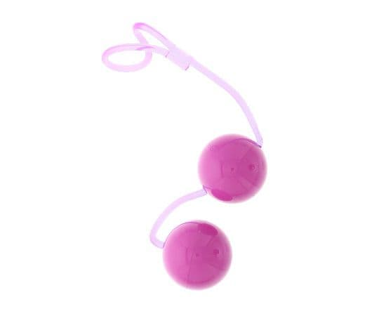 Фиолетовые вагинальные шарики на мягкой сцепке GOOD VIBES PERFECT BALLS, Цвет: фиолетовый, фото 