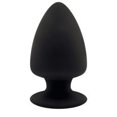 Черная анальная втулка Premium Silicone Plug XS - 8 см., фото 