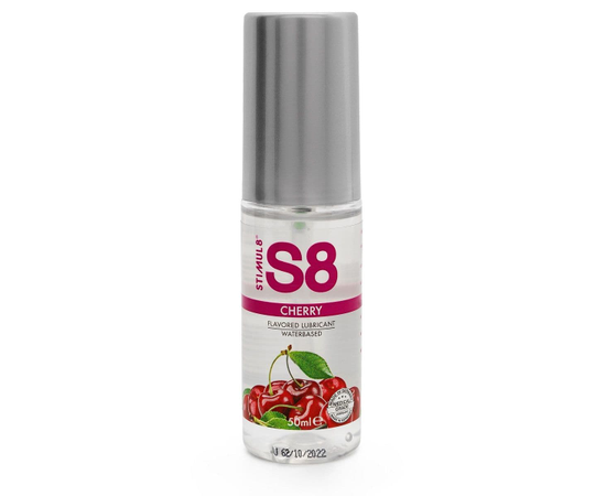 Смазка на водной основе S8 Flavored Lube со вкусом вишни - 50 мл., Объем: 50 мл., фото 