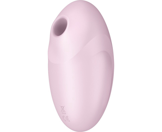 Розовый вакуум-волновой стимулятор с вибрацией Vulva Lover 3, Длина: 11.00, Цвет: розовый, фото 
