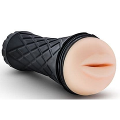 Телесный мастубратор-ротик в колбе The Torch Luscious Lips, фото 