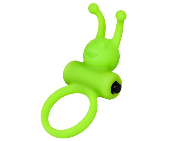 Зеленое эрекционное виброкольцо на пенис Cock Ring, фото 