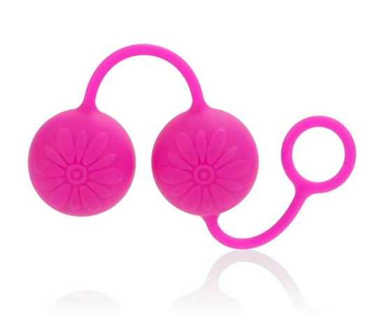Розовые вагинальные шарики Posh Silicone “O” Balls, Цвет: розовый, фото 