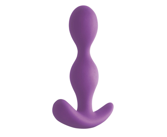 Фиолетовая силиконовая анальная пробка-елочка Ace II Plug - 10,2 см., фото 