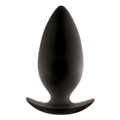 Большая чёрная анальная пробка Renegade Spades  для ношения - 10,1 см., фото 