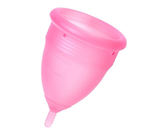 Розовая менструальная чаша - размер L, фото 