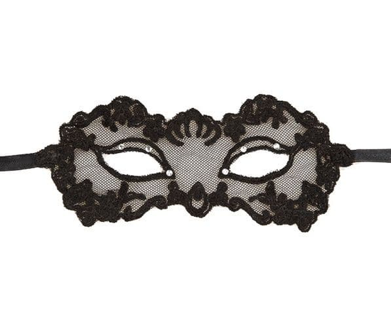 Черная ажурная маска Lingerie Mask, Цвет: черный, фото 