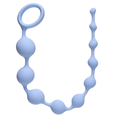 Анальная цепочка Lola Toys Long Pleasure Chain - 35 см., Цвет: голубой, фото 