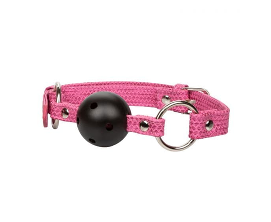 Кляп-шарик на розовых ремешках Tickle Me Pink Ball Gag, фото 