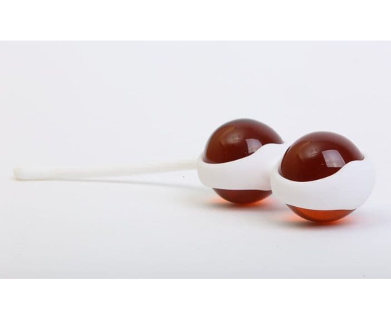 Коричневые вагинальные шарики в силиконовой оболочке, Цвет: коричневый, фото 