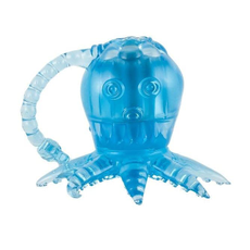 Голубой вибростимулятор в виде осьминога, фото 