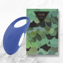 Кольцо с вибрацией Thor Cockring, Цвет: синий, фото 