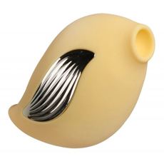 Желтый клиторальный вибростимулятор в форме птички, фото 