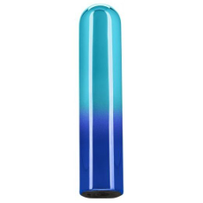 Гладкий мини-вибромассажер Glam Vibe - 9 см., Цвет: голубой, фото 