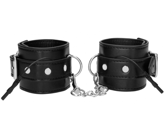 Черные наручники с электростимуляцией Electro Handcuffs, фото 