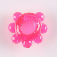 Розовое эрекционное колечко "Цветок", фото 