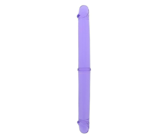 Двухсторониий фаллоимитатор Twinzer Double Dong - 33 см., Цвет: фиолетовый, фото 