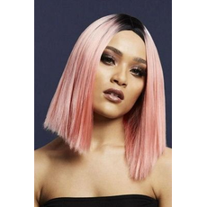 Нежно-розовый парик "Кайли", Цвет: нежно-розовый, фото 
