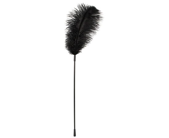 Чёрное перо на палочке - 70 см., фото 