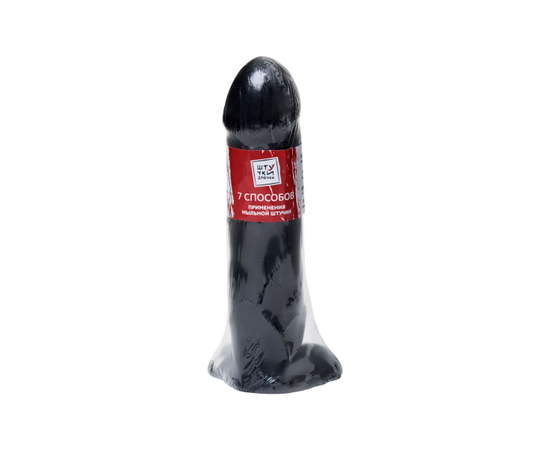 Мыло-сувенир "Пенис" черного цвета, фото 