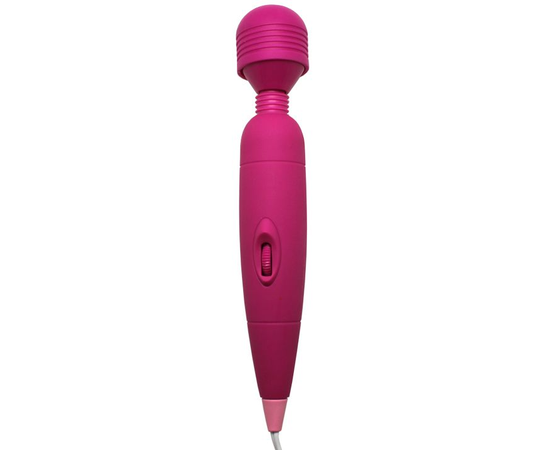 Розовый жезловый вибратор - 25,5 см., фото 