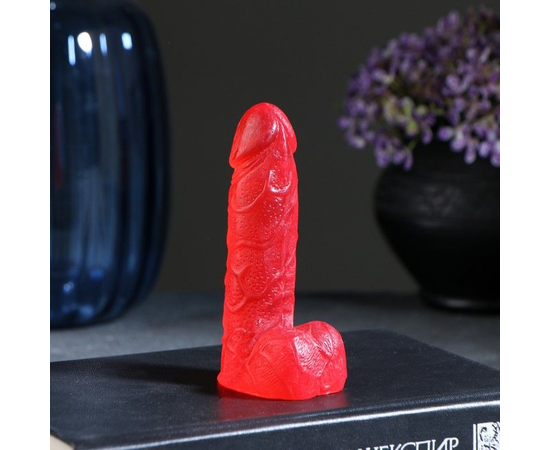 Красное фигурное мыло "Фаворит" с земляничным ароматом - 95 гр., фото 