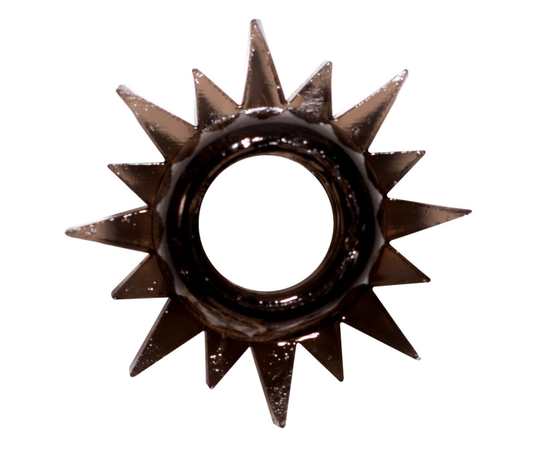 Чёрное эрекционное кольцо Rings Cristal, фото 