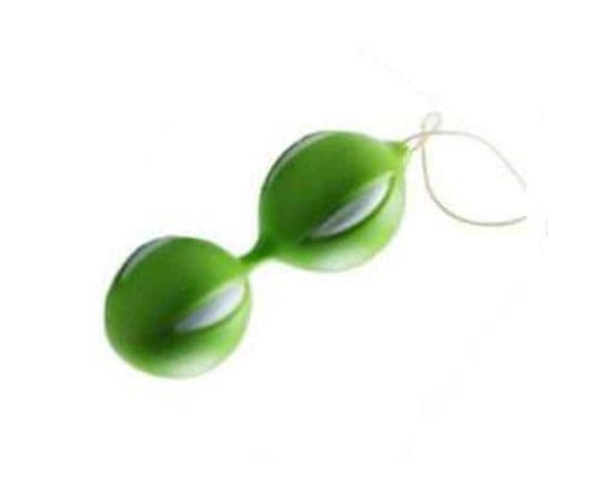 Зеленые вагинальные шарики со шнурочком, фото 