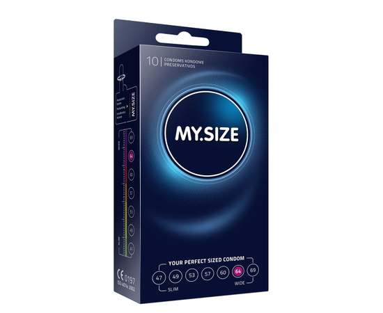 Презервативы MY.SIZE размер 64 - 10 шт., Объем: 10 шт., Цвет: прозрачный, фото 