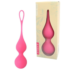 Матовые розовые вагинальные шарики Кегеля Layla Peonia, Цвет: розовый, фото 