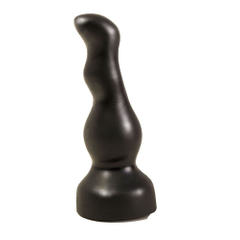 Чёрный анальный стимулятор для массажа простаты - 13,5 см., фото 