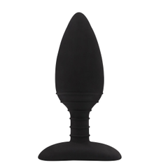 Черная анальная вибровтулка Anal Libido - 12,2 см., фото 