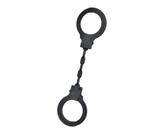 Черные силиконовые наручники Eromantica, фото 
