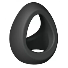 Черное фигурное эрекционное кольцо Flux Ring, фото 