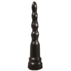 Чёрная анальная ёлочка из 5 звеньев - 20 см., фото 