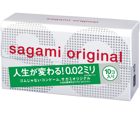 Ультратонкие презервативы Sagami Original 0.02, Длина: 19.00, Объем: 10 шт., Цвет: прозрачный, фото 