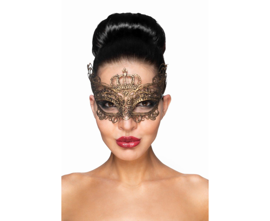 Золотистая карнавальная маска "Эниф", Цвет: золотистый, фото 