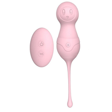 Нежно-розовые вагинальные шарики VAVA с пультом ДУ, фото 