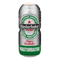 Стилизованный под пивную банку мастурбатор-вагина Vagina Beer Masturbator, фото 