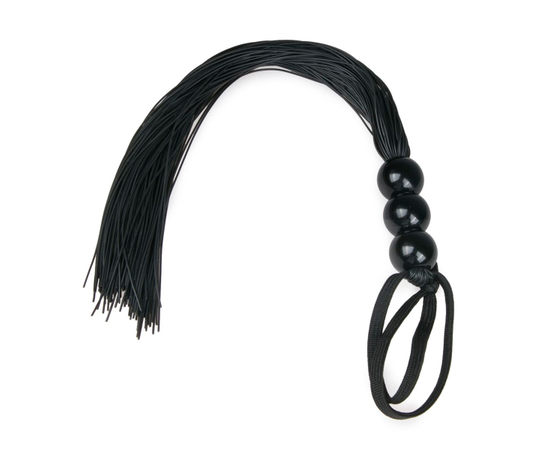 Черная силиконовая плеть Silicone Whip - 32 см., фото 
