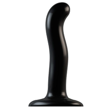 Черный фаллоимитатор-насадка Strap-On-Me P&G spot Dildo size S - 16,4 см., фото 