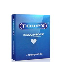 Гладкие презервативы Torex "Классические" - 3 шт., фото 