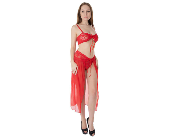 Соблазнительный костюм восточной красавицы с феромонами, Цвет: красный, Размер: S-M, фото 