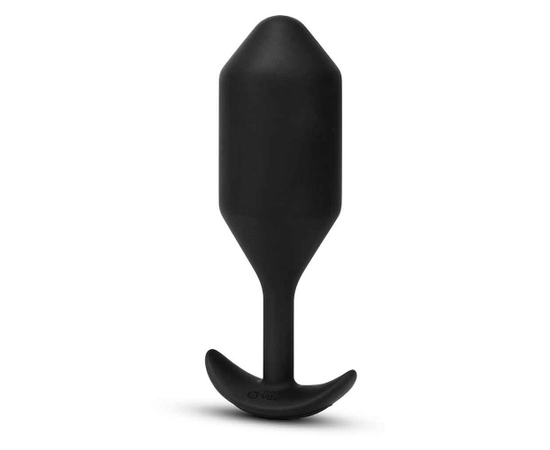 Черная вибропробка для ношения Vibrating Snug Plug 5 - 16,5 см., фото 