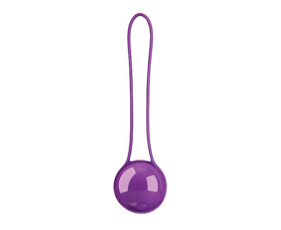 Фиолетовый вагинальный шарик Pleasure Ball Deluxe, Цвет: фиолетовый, фото 