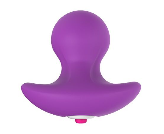 Фиолетовая вибропробка PLEASURE KNOB - 6,5 см., фото 